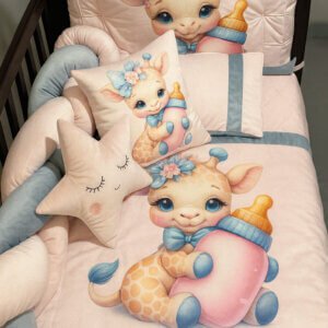 Menaje de cuna Jirafita con Biberón