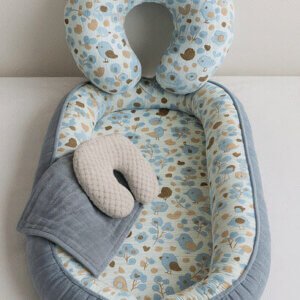 Set Nido con accesorios en azul nature