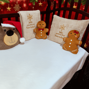 Set de cuna Mi Primera Navidad Café
