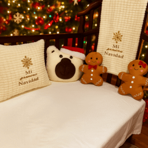 Set de cuna Mi Primera Navidad Beige