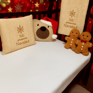 Set de cuna Mi Primera Navidad Melón suave