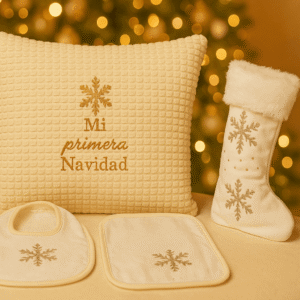 Set Mi primera Navidad Brillo de Invierno Crema